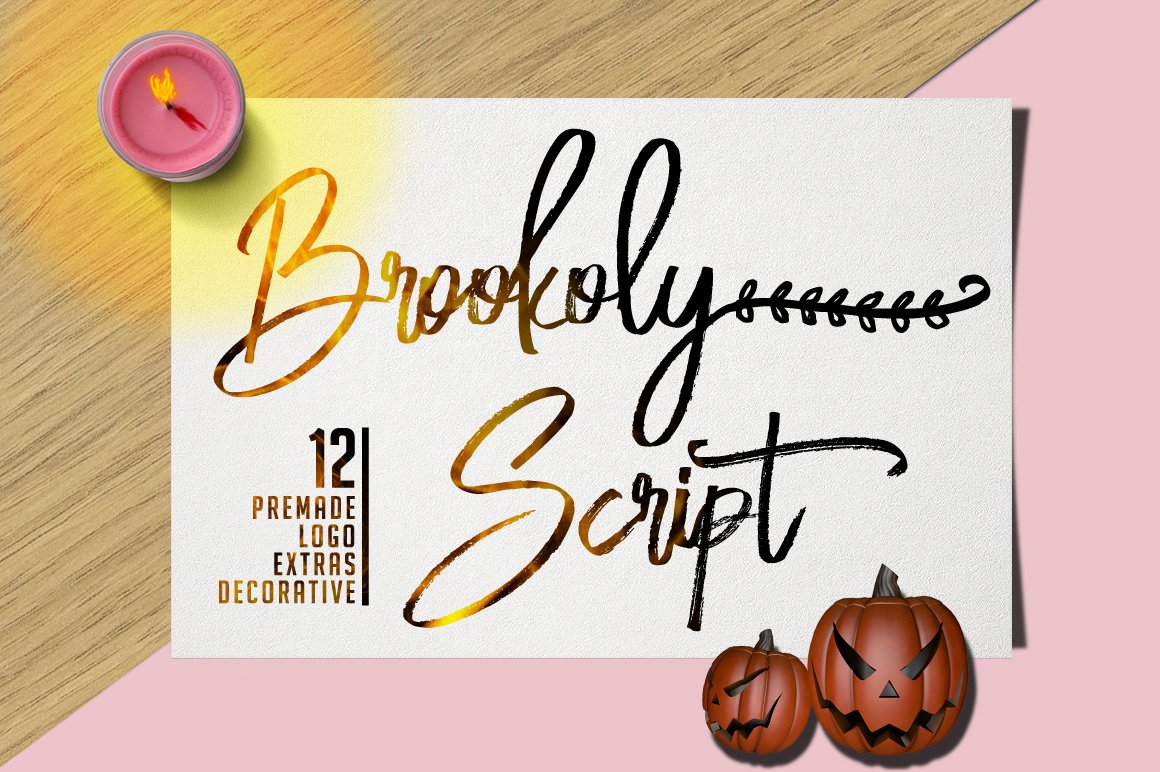 Brookoly Script - Handwritting Font cover image.