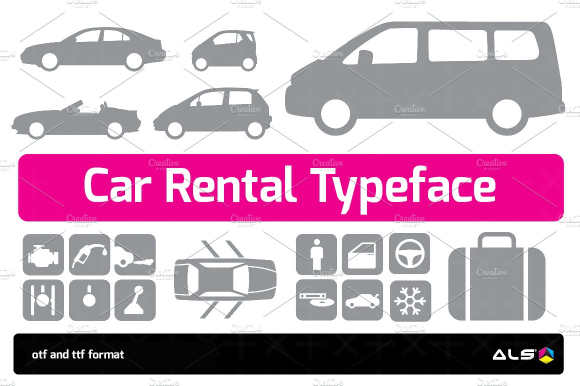 Car Rental Typeface cover image.