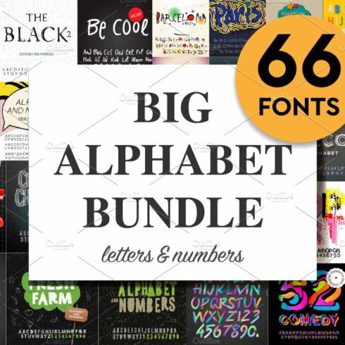 Big Bundle Alphabet & Numbers cover image.