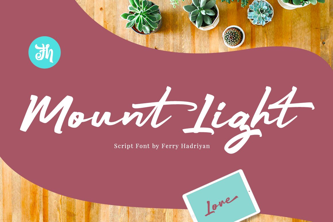 Mount Light - Script Font cover image.