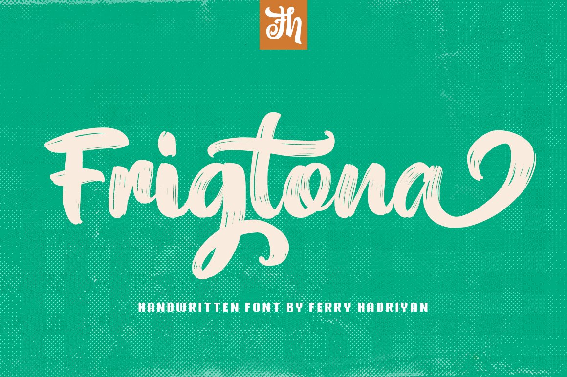 Frigtona - Handwritten Font cover image.