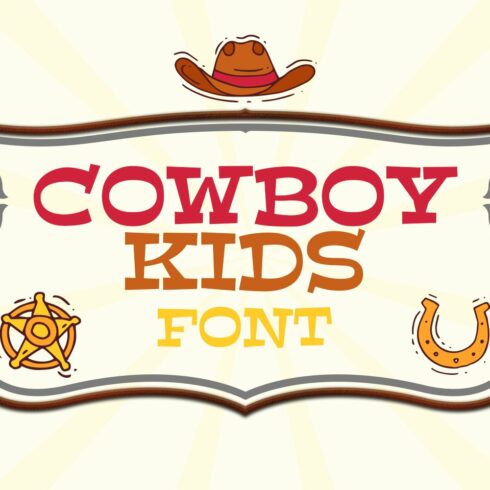 Cowboy Kids Font cover image.