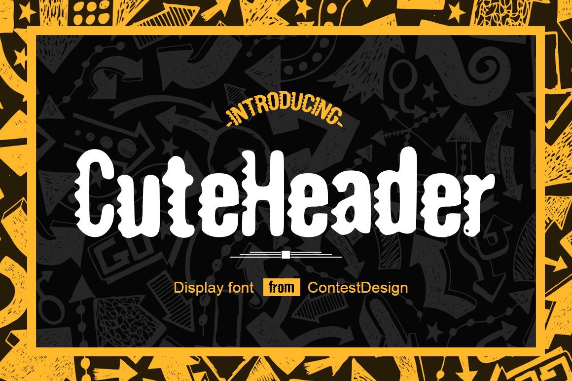 Cute Header Display Font cover image.