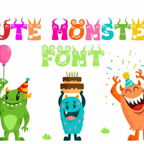 Cute Monster Font cover image.