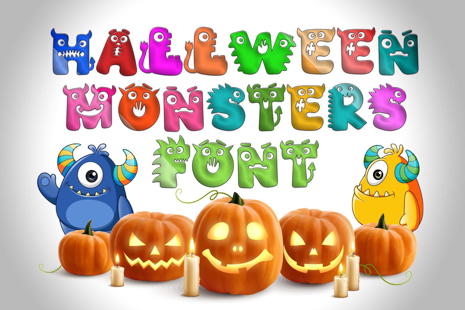 Halloween Monsters Font cover image.