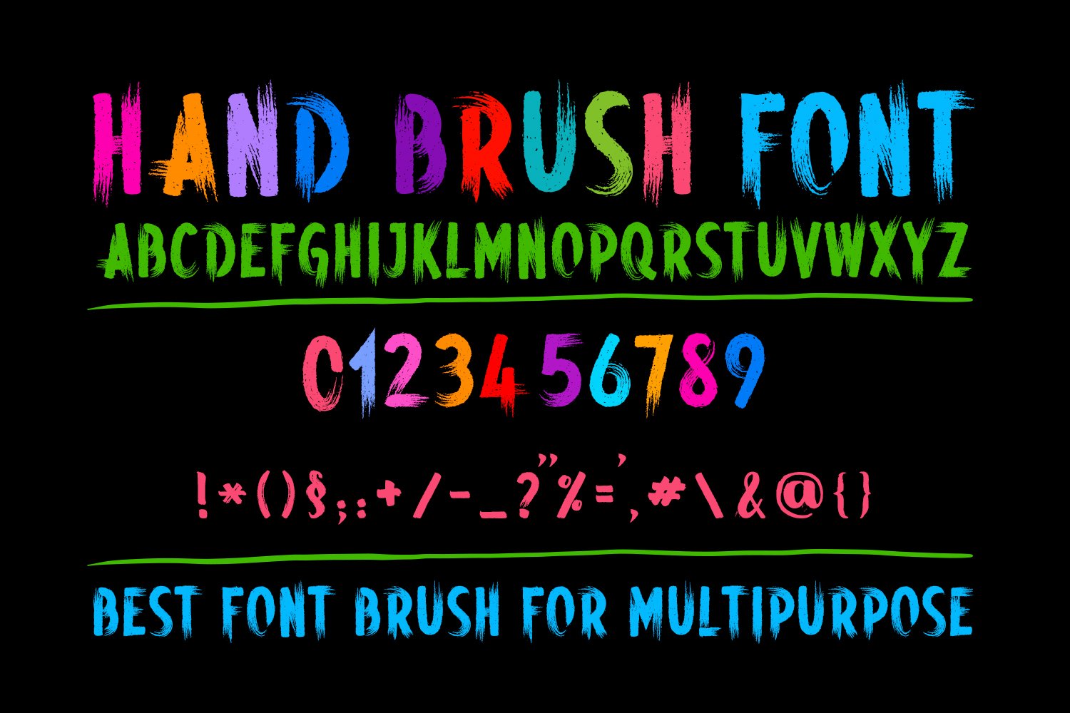 Hand Brush Font cover image.