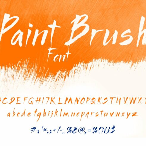 Paint Brush Font cover image.