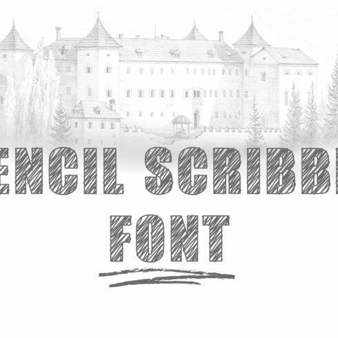 Pencil Scribble Font cover image.