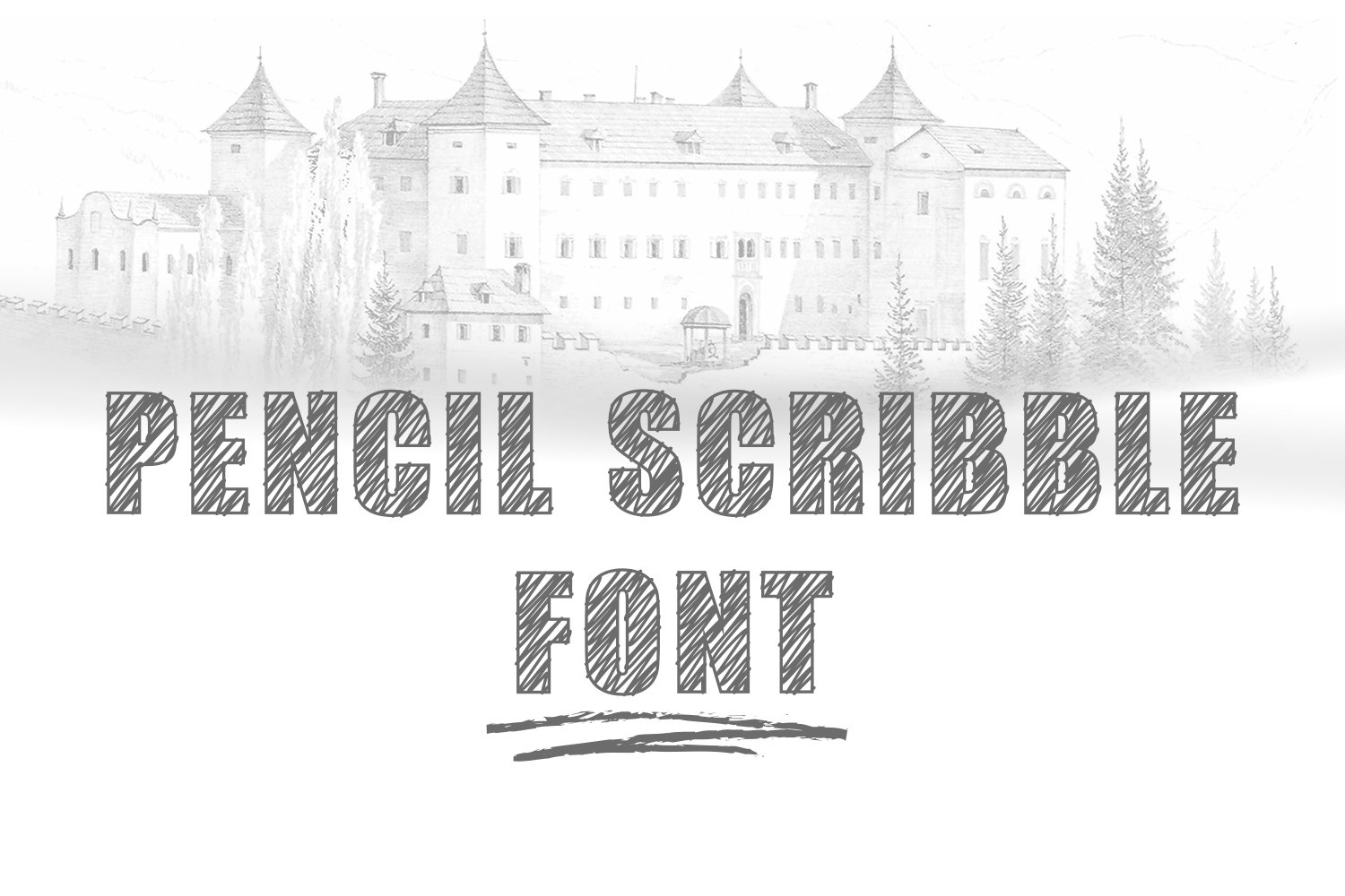 Pencil Scribble Font cover image.