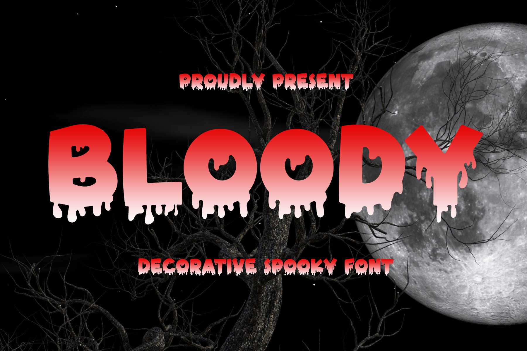 Bloody - Spooky Halloween Font cover image.