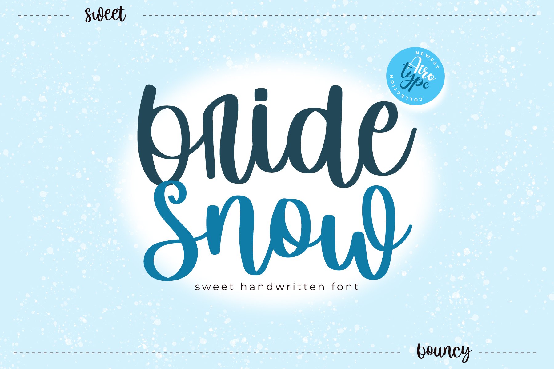 Bride Snow - Bouncy Handwritten Font cover image.