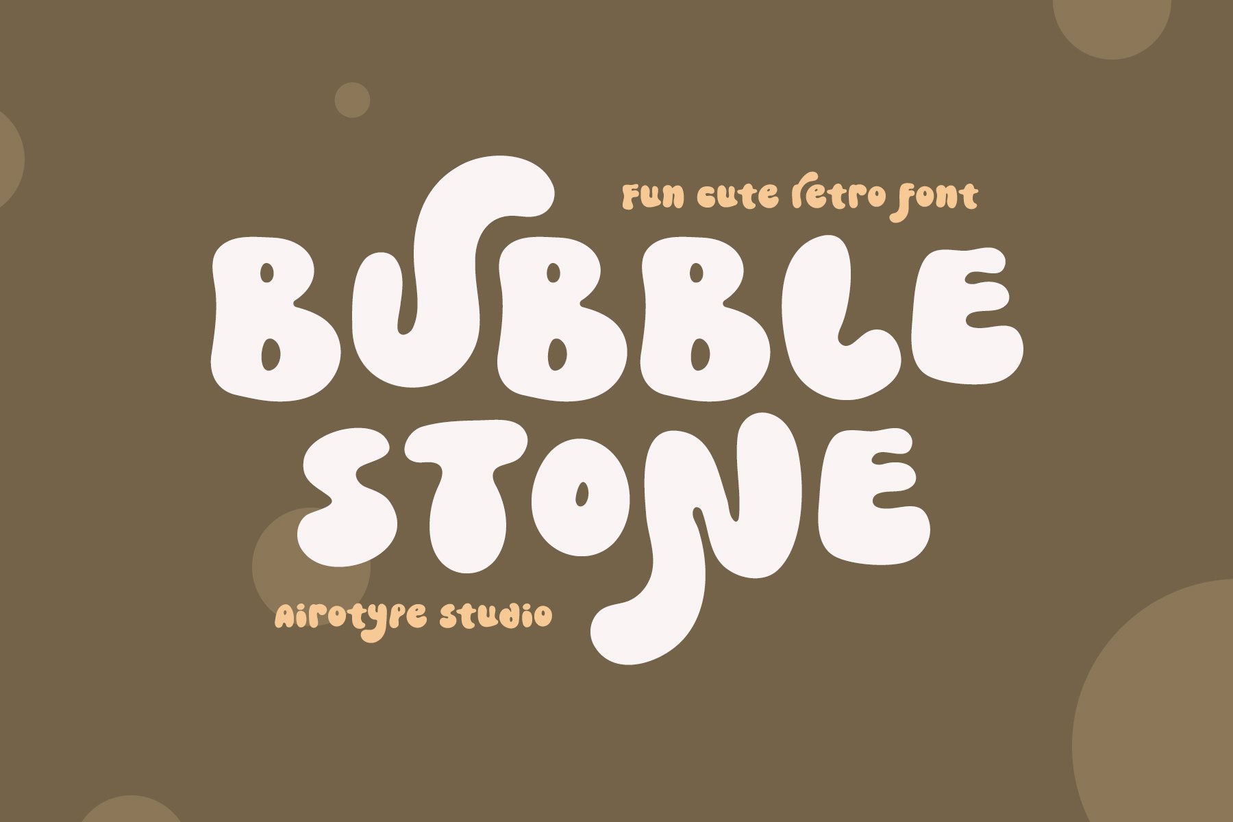 Bubble Stone - Cute Retro Fontcover image.