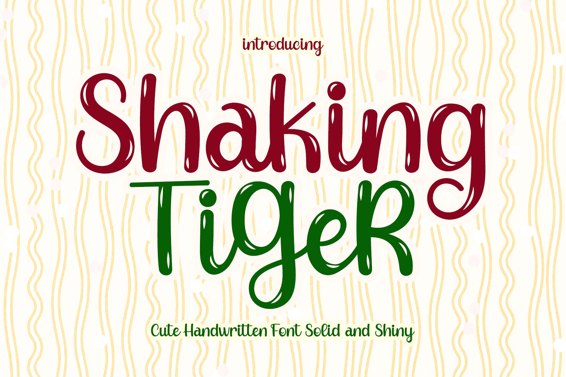 Shaking Tiger - Cute Handwritten cover image.