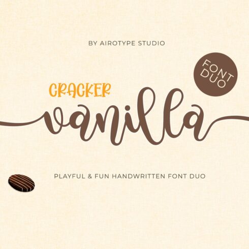 Cracker Vanilla - Cute Pretty Font cover image.