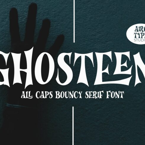 Ghosteen - All Caps Display Font cover image.