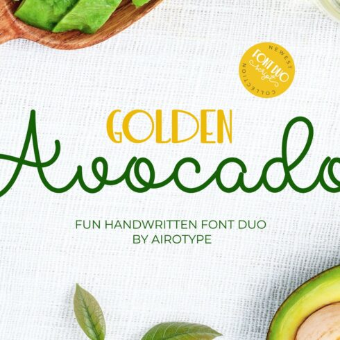 Golden Avocado - Fun Font Duo cover image.