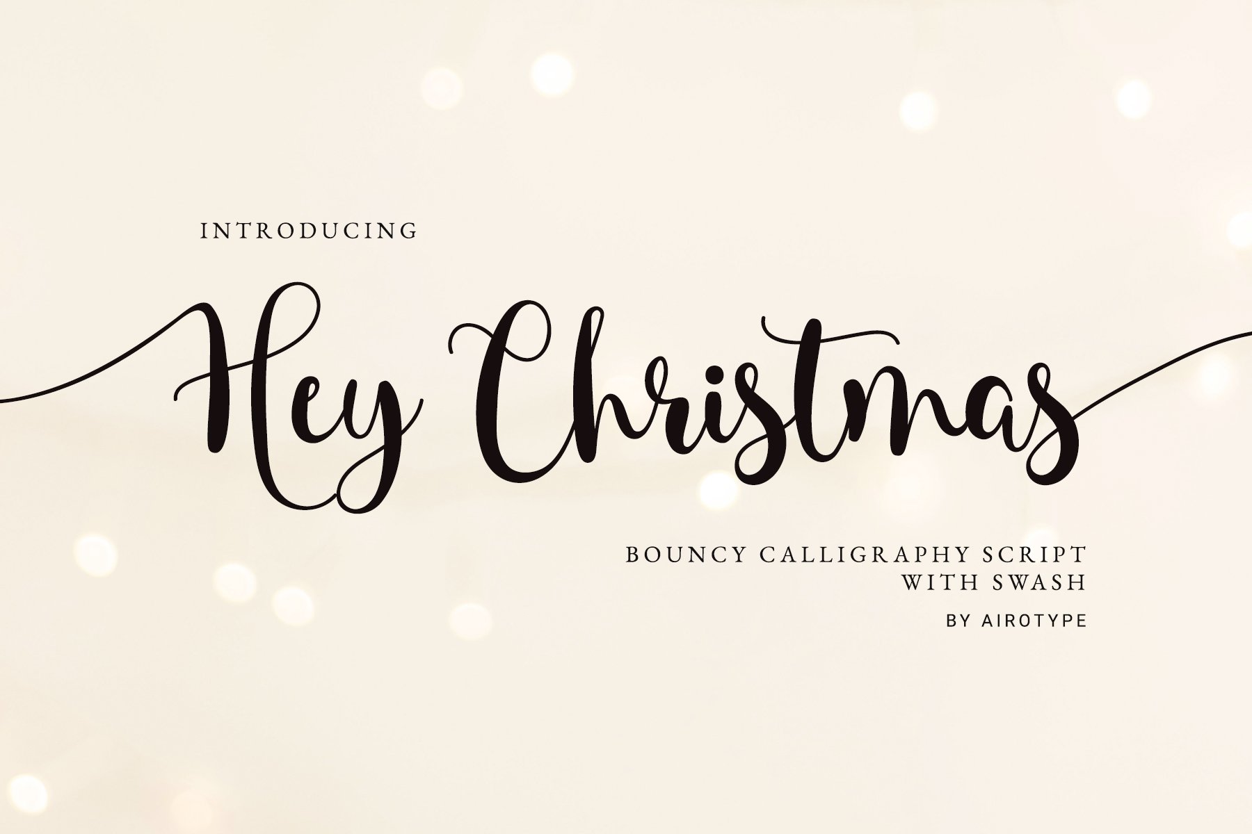 Hey Christmas - Font with Tail cover image.