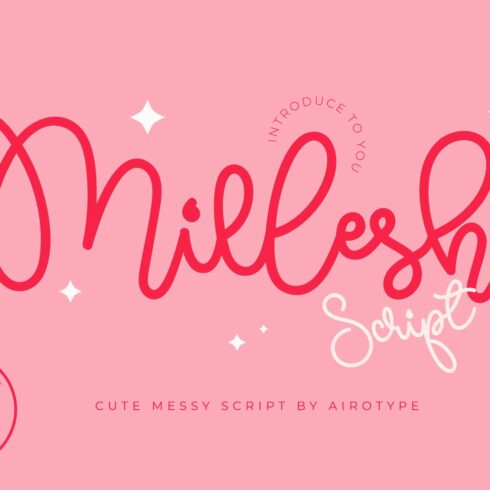 Millesh Script - Bouncy Script Font cover image.