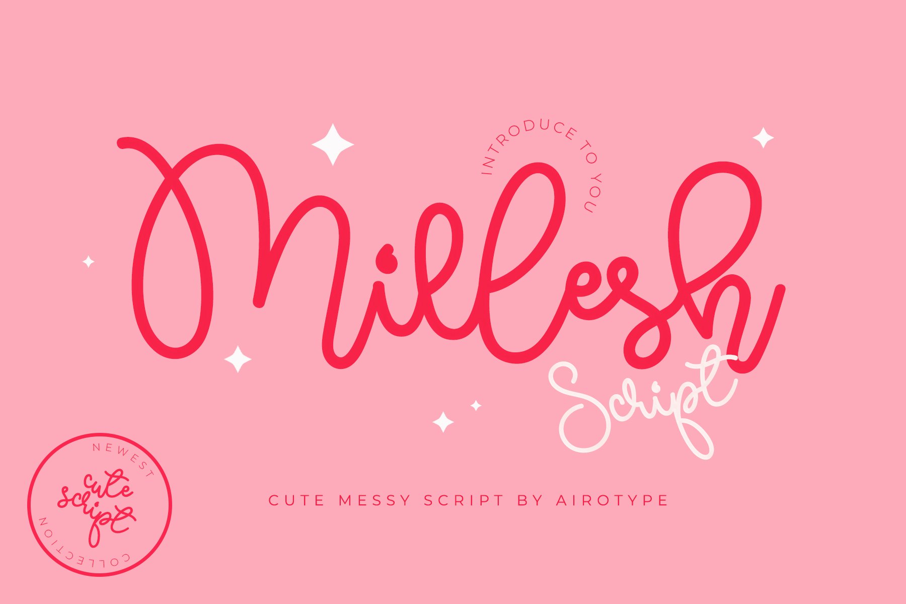 Millesh Script - Bouncy Script Font cover image.