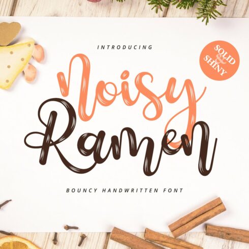 Noisy Ramen - Cute Handwritten Font cover image.
