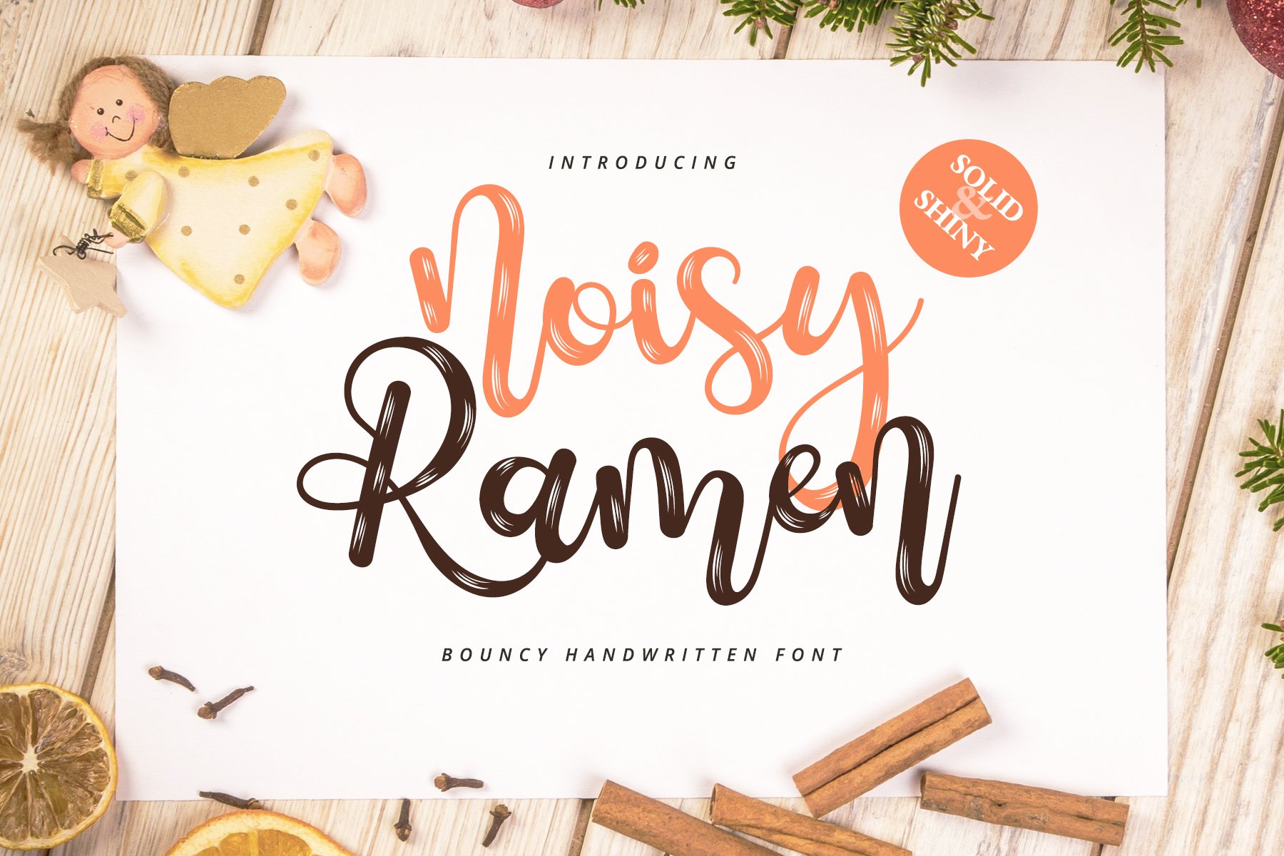 Noisy Ramen - Cute Handwritten Font cover image.