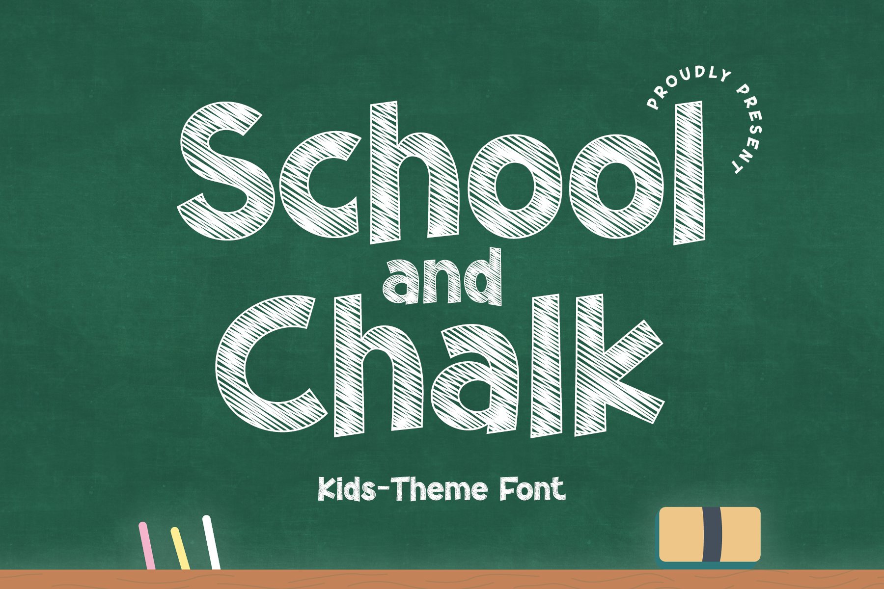 School and Chalk - Kids Font cover image.