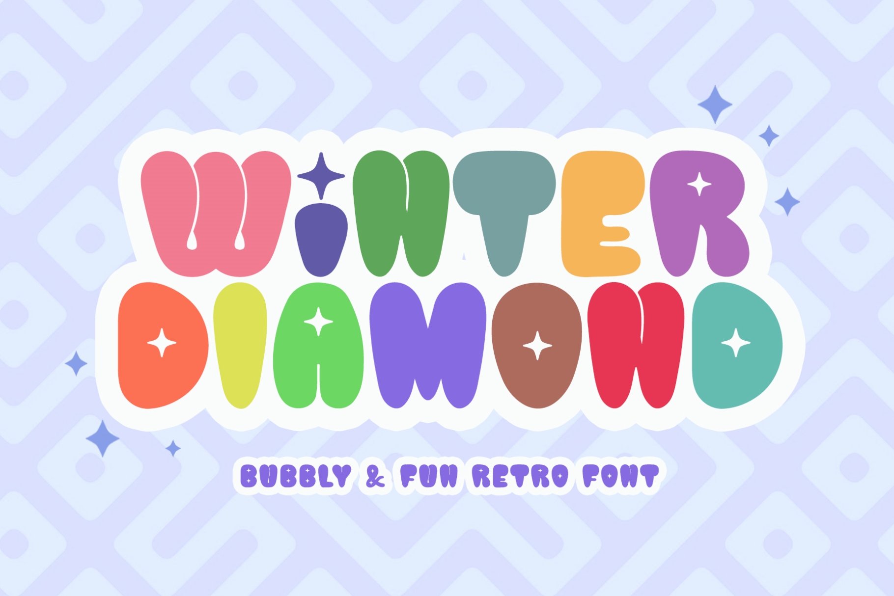 Winter Diamond - Bold Retro Fontcover image.