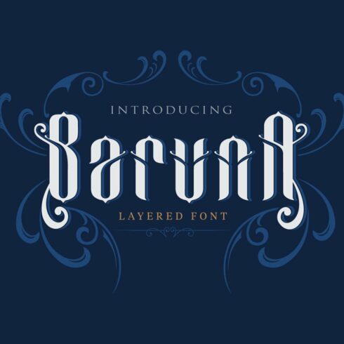 Baruna - Layered font - Sale cover image.