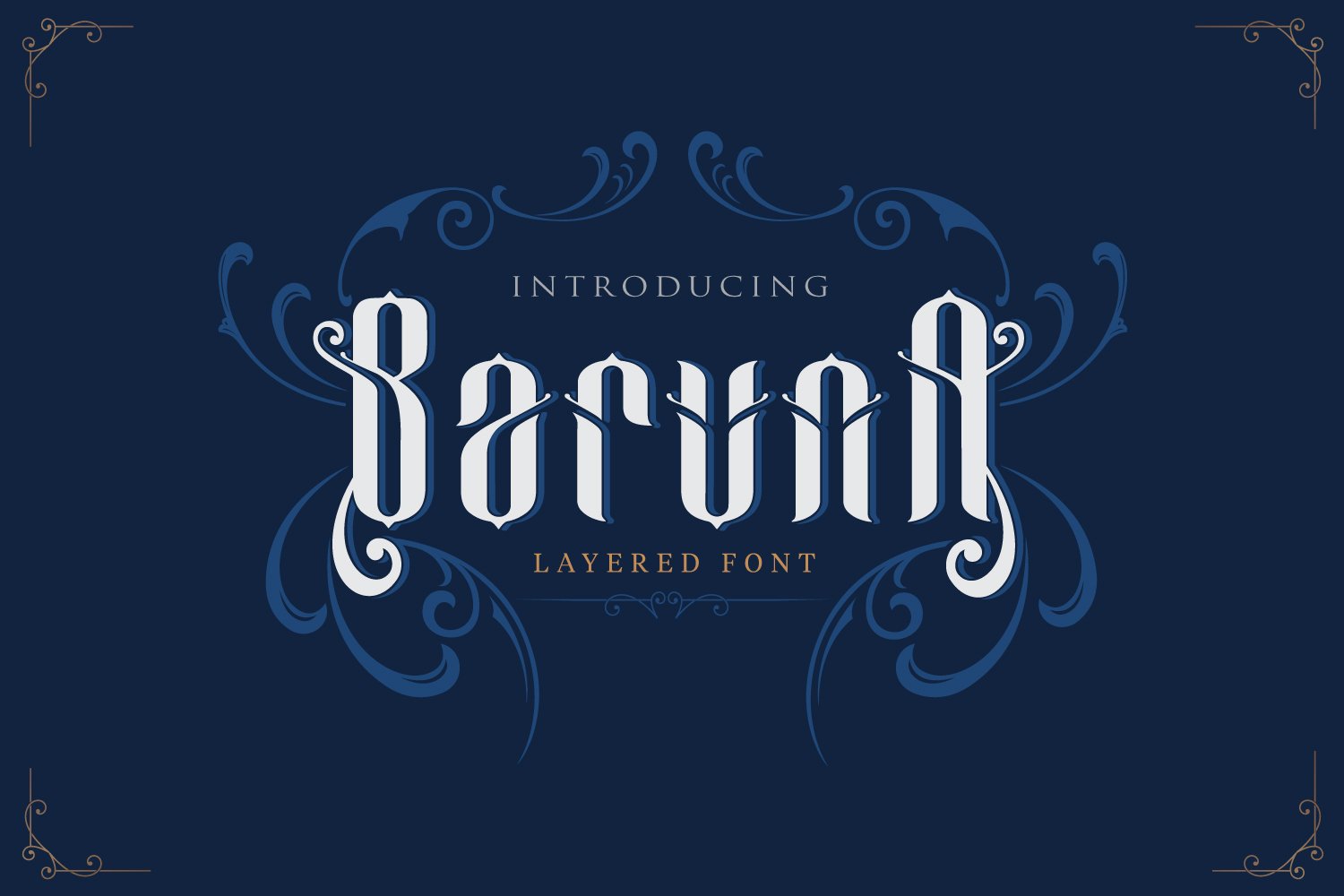 Baruna - Layered font - Sale cover image.
