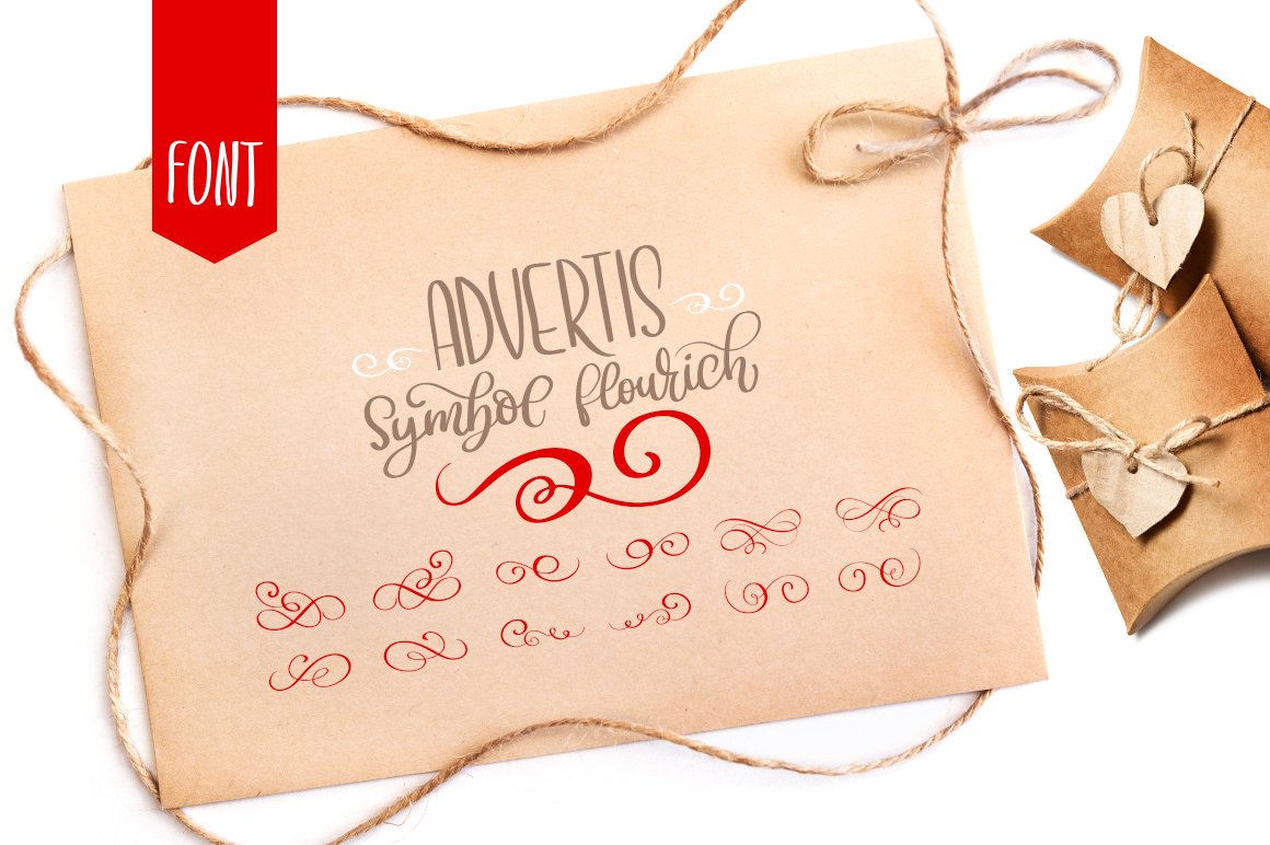 Advertis Ornament Flourish Font cover image.