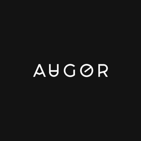 AUGOR - Unique Display Logo Typeface cover image.