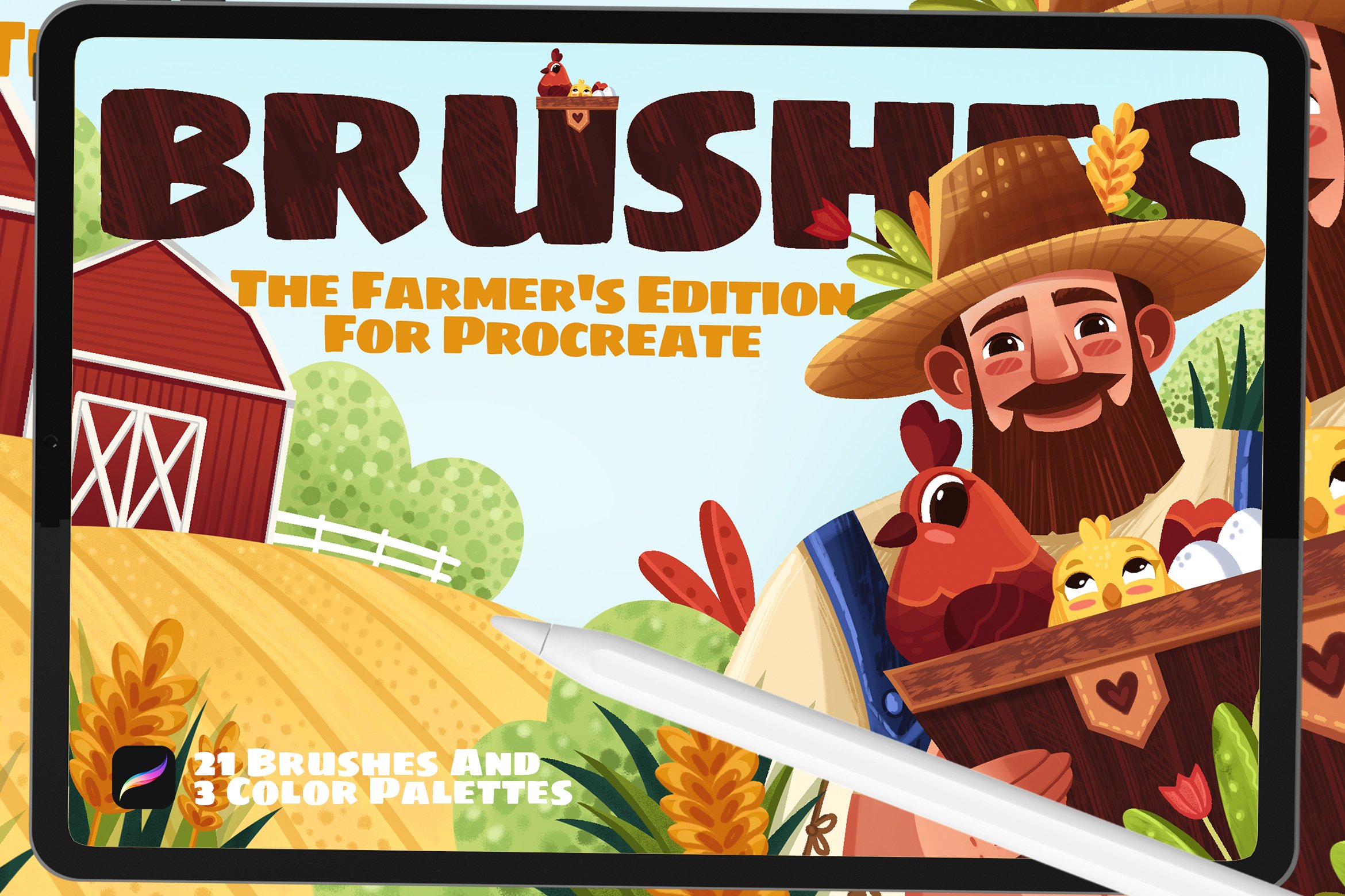 The Farmer’s Procreate Brushescover image.