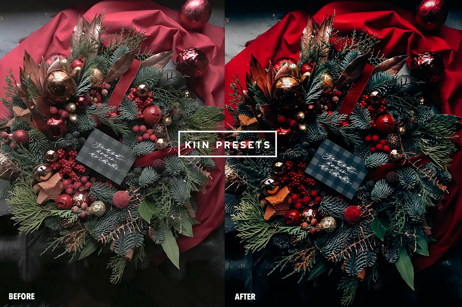 01kiin lightroom presets christmas presets festive presets holly presets christmas aesthetic family xmas presets blogger presets 535