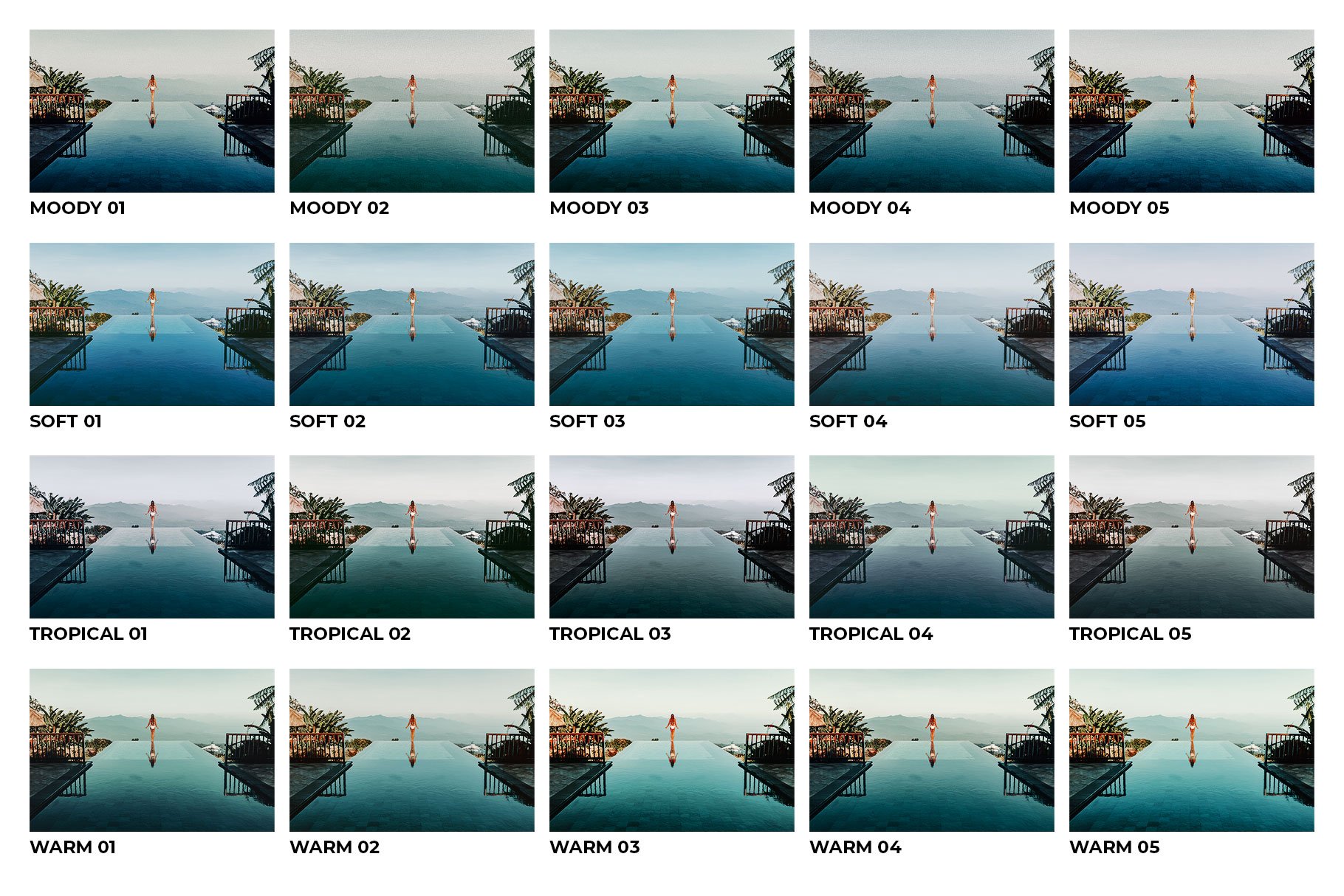 20 Cabana Lightroom Presets LUTspreview image.