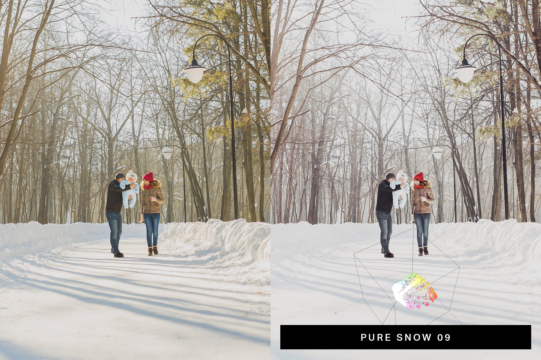 50 Winter Lightroom Presets and LUTspreview image.