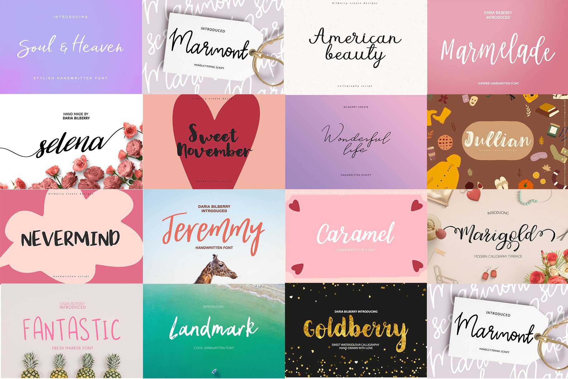 Handwritten Font Bundle super sale! preview image.