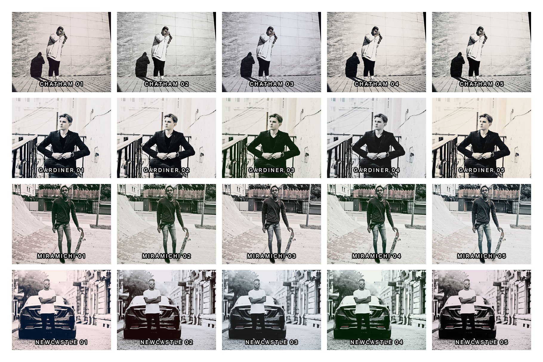 20 Charcoal Lightroom Presets & LUTspreview image.