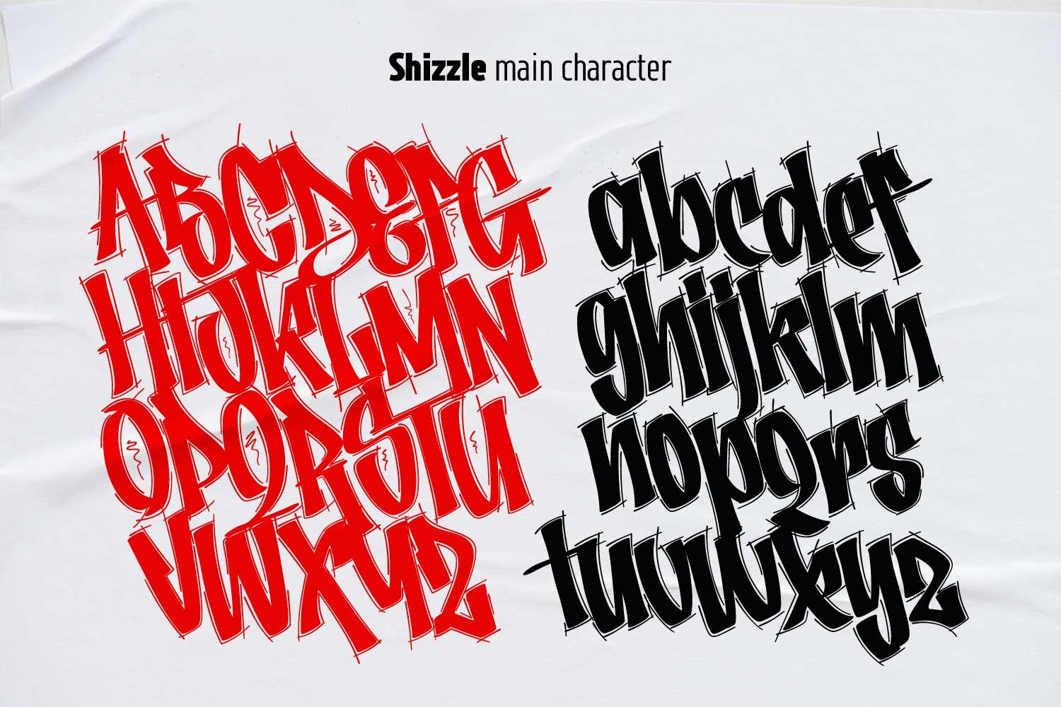 Shizzle - Graffiti Typeface preview image.