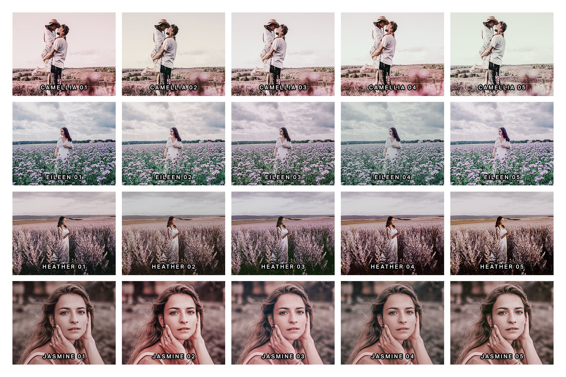 20 Lilac Lightroom Presets and LUTspreview image.