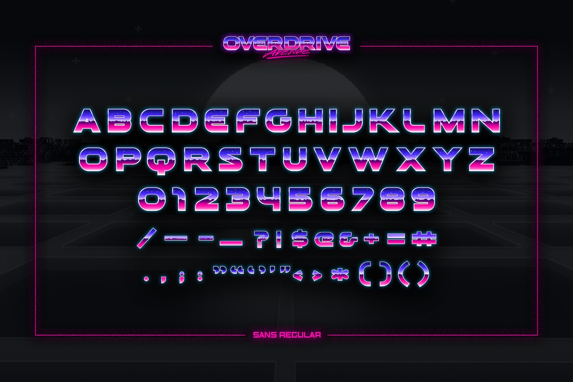 Overdrive Sunset Font · 1001 Fonts