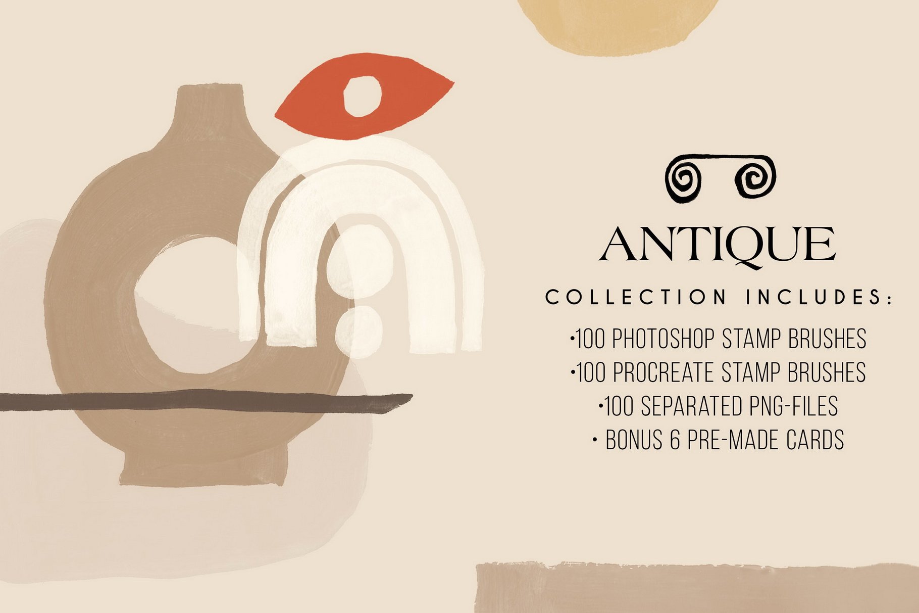 Antique - Photoshop&Procreate Stampspreview image.