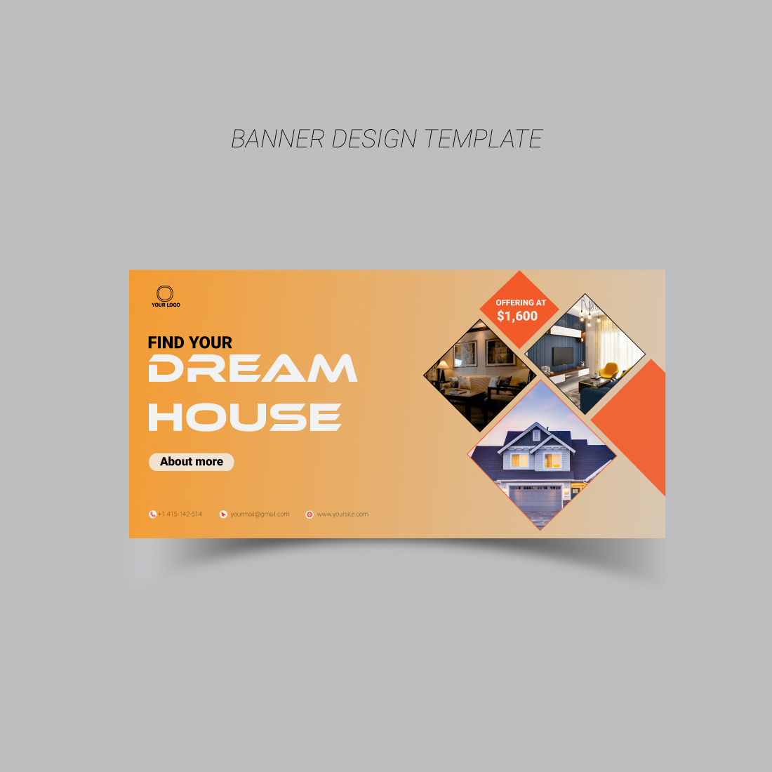 Corporate business banner and heath banner template design preview image.