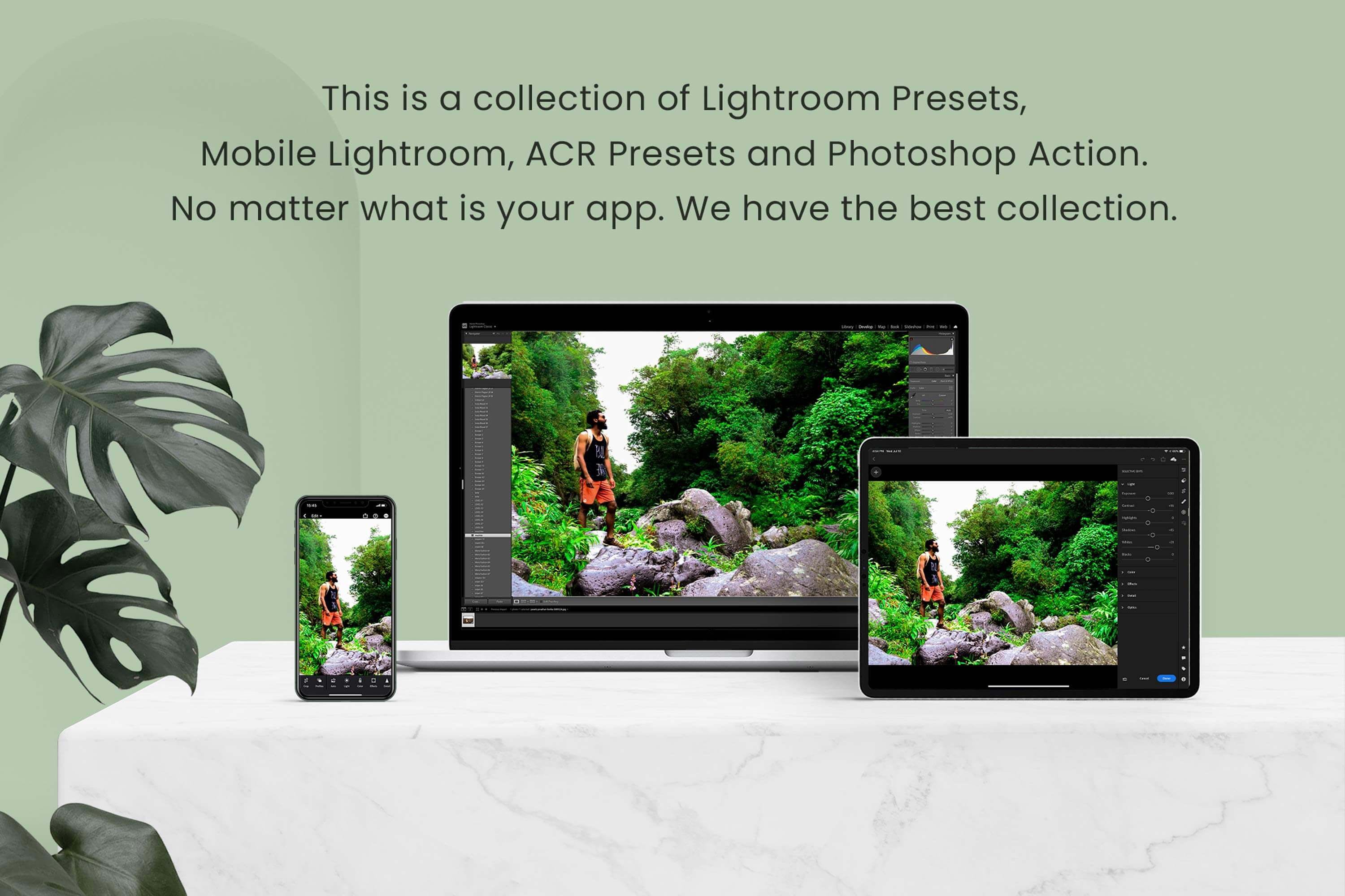 10 Pro Adventure lightroom presetspreview image.