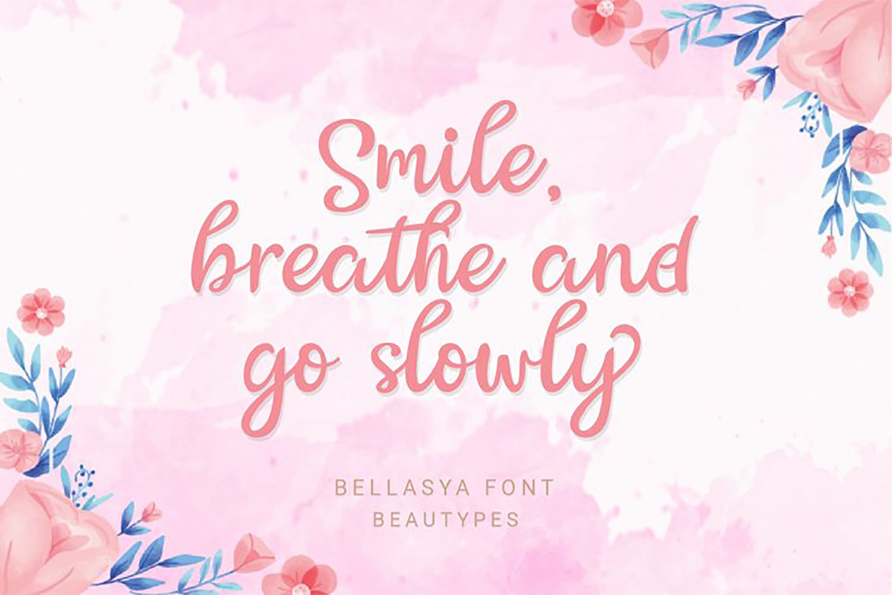 Bellasya | a handwriten font preview image.