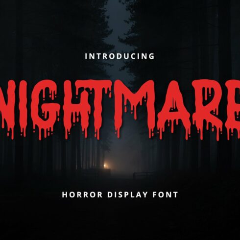 Nightmare - Horror Display Font cover image.