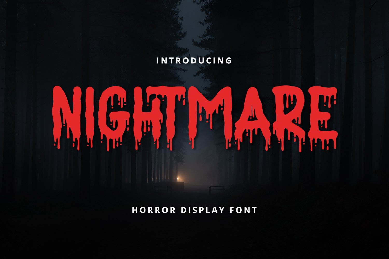 Nightmare - Horror Display Font cover image.