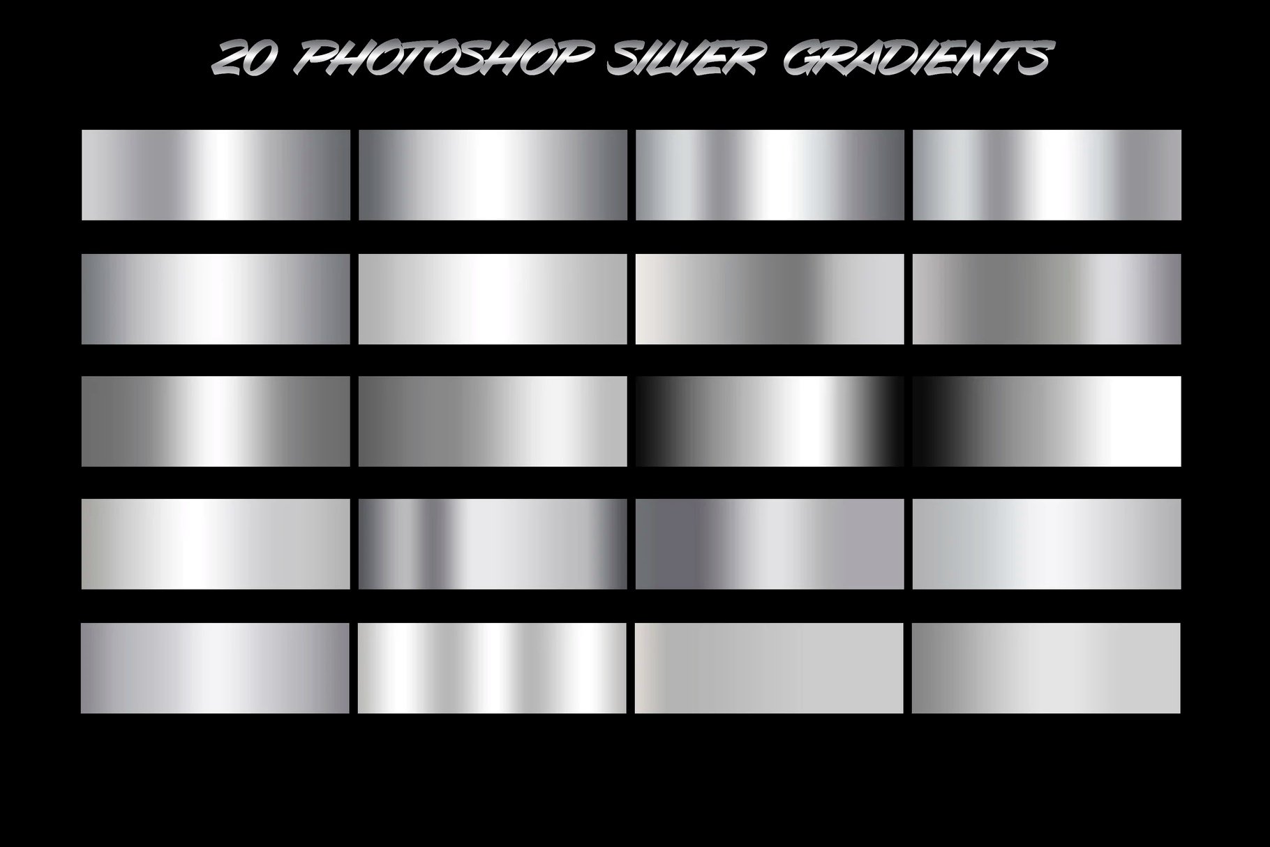 Photoshop white gold gradientscover image.