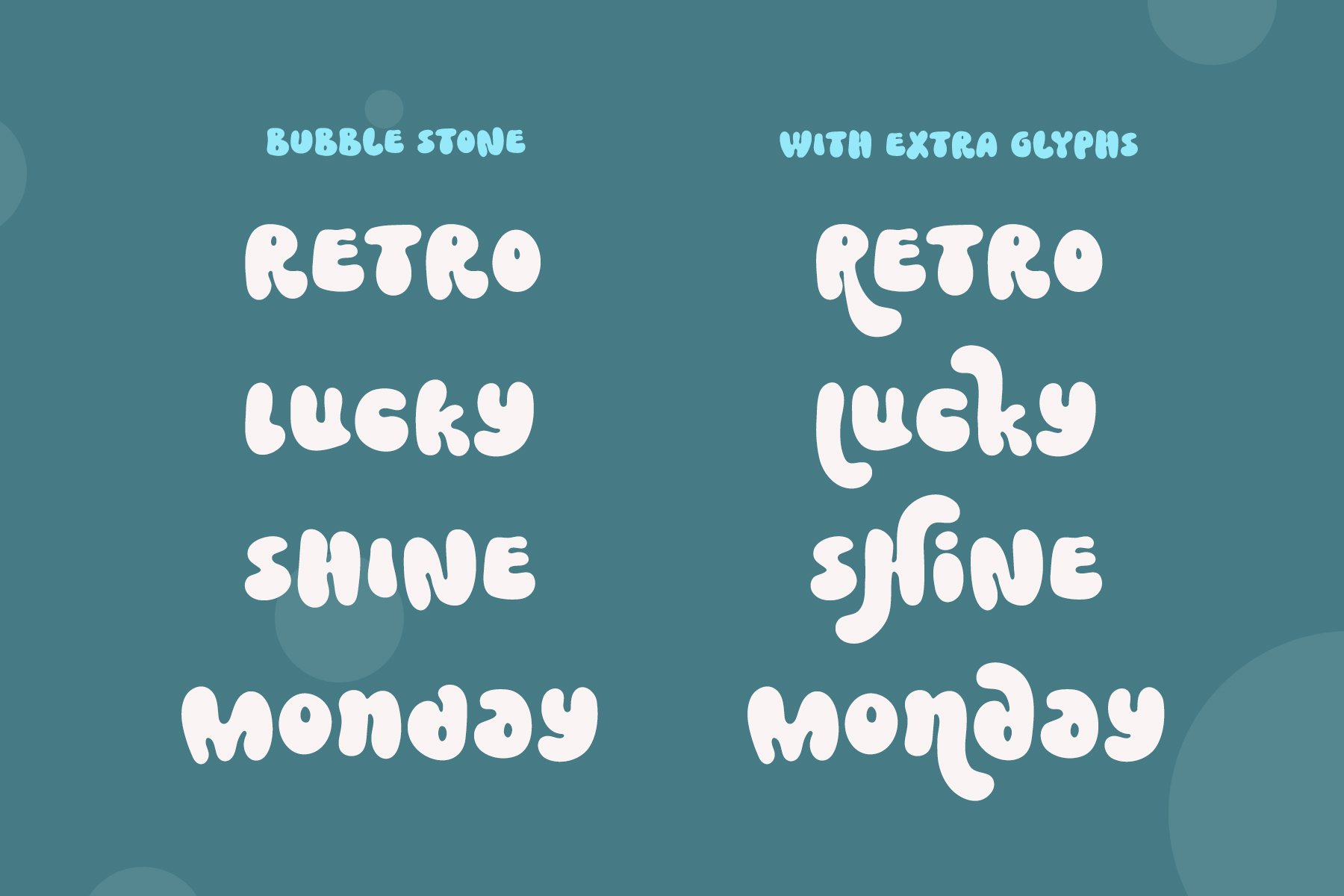 Bubble Stone - Cute Retro Fontpreview image.