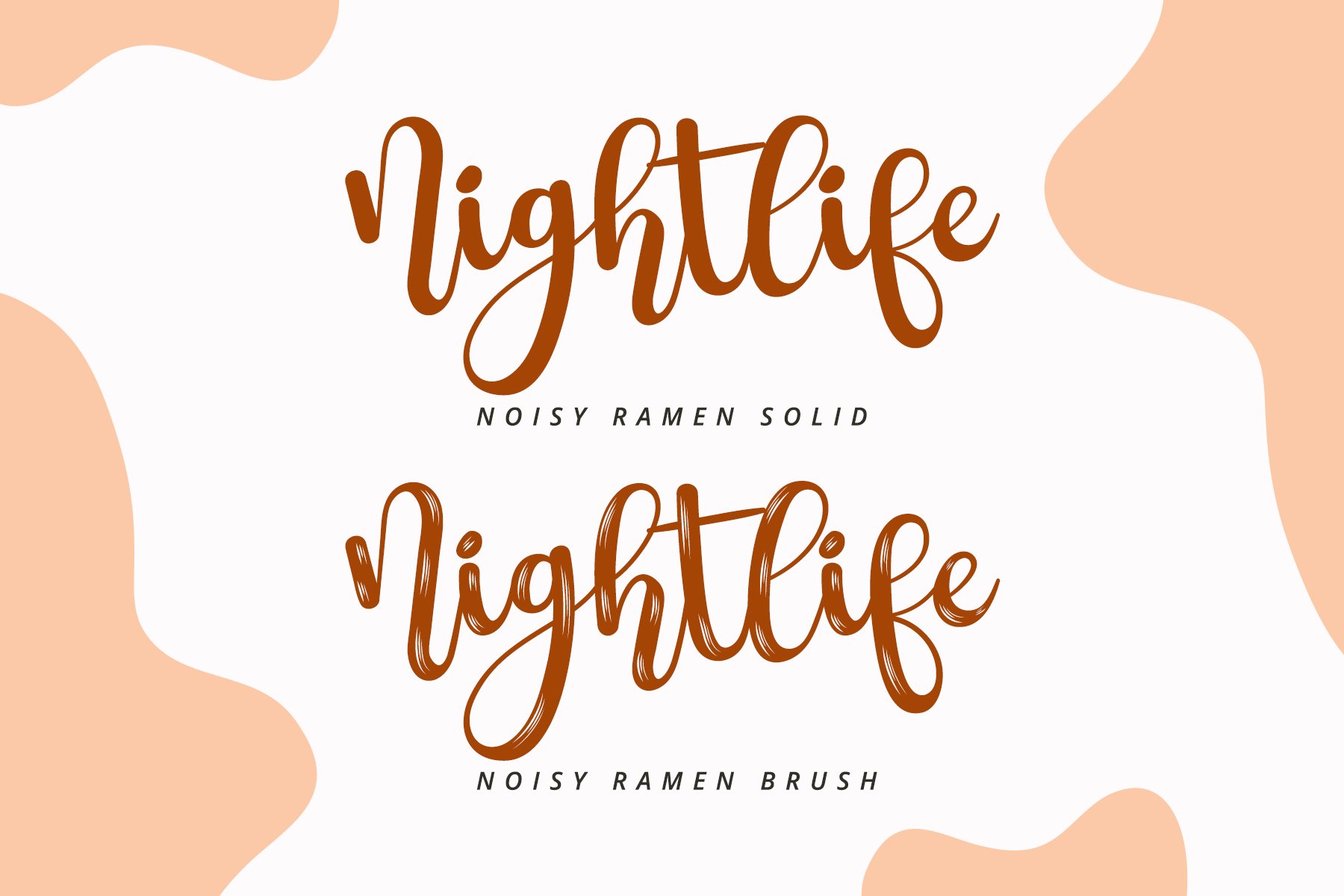 Noisy Ramen - Cute Handwritten Font preview image.