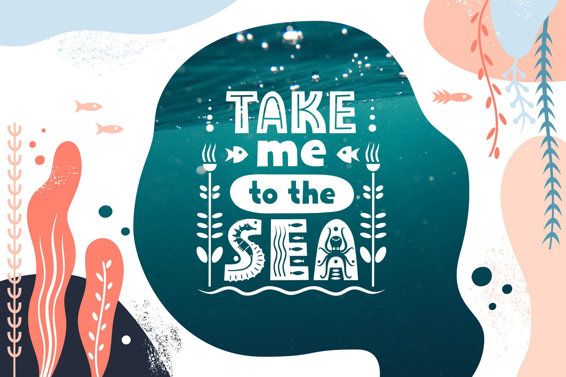 Sealife Font Family preview image.